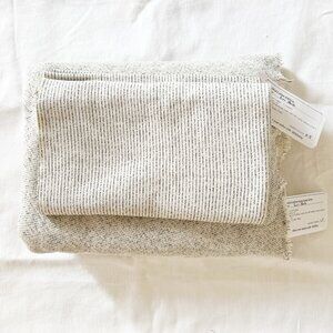 GARMENT Fabric - Speckled Cotton Large Loop Terry & Matching Ribbing